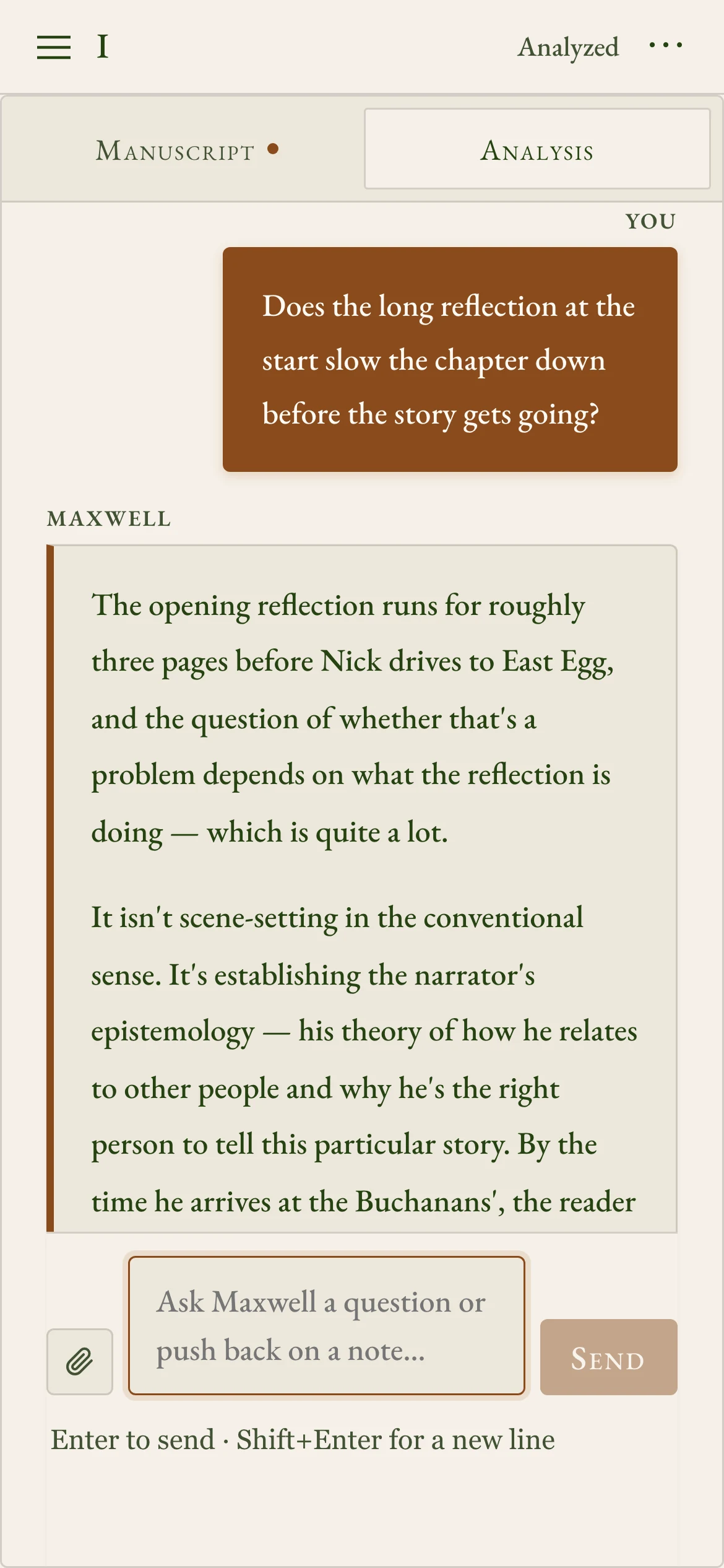 Maxwell answers from your chapter and its notes.